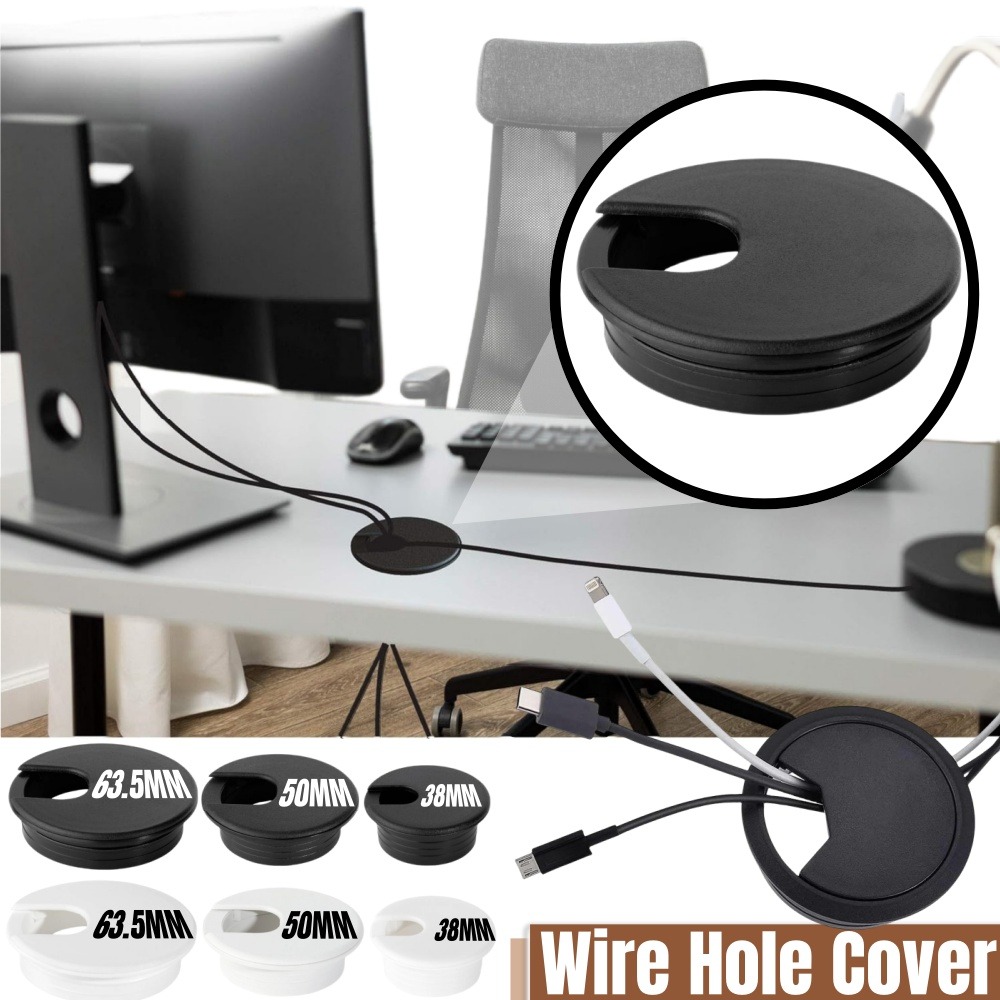 Office Furniture Wholesale - غطاء فتحة سلك بلاستيكي 1.5/2/2.5 بوصة
