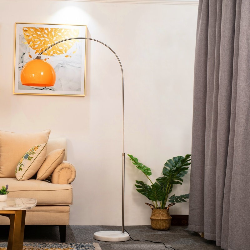 Floor Lamp Arched - مصباح أرضي معدني قوسي صغير فاخر