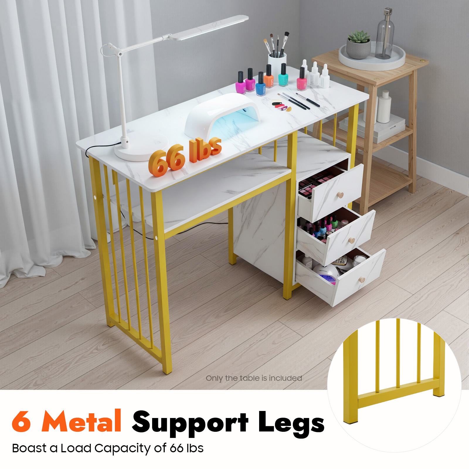 طاولة مانيكير بتصميم رخامي مقا - مراجعة Office Furniture Wholesale وسعره
