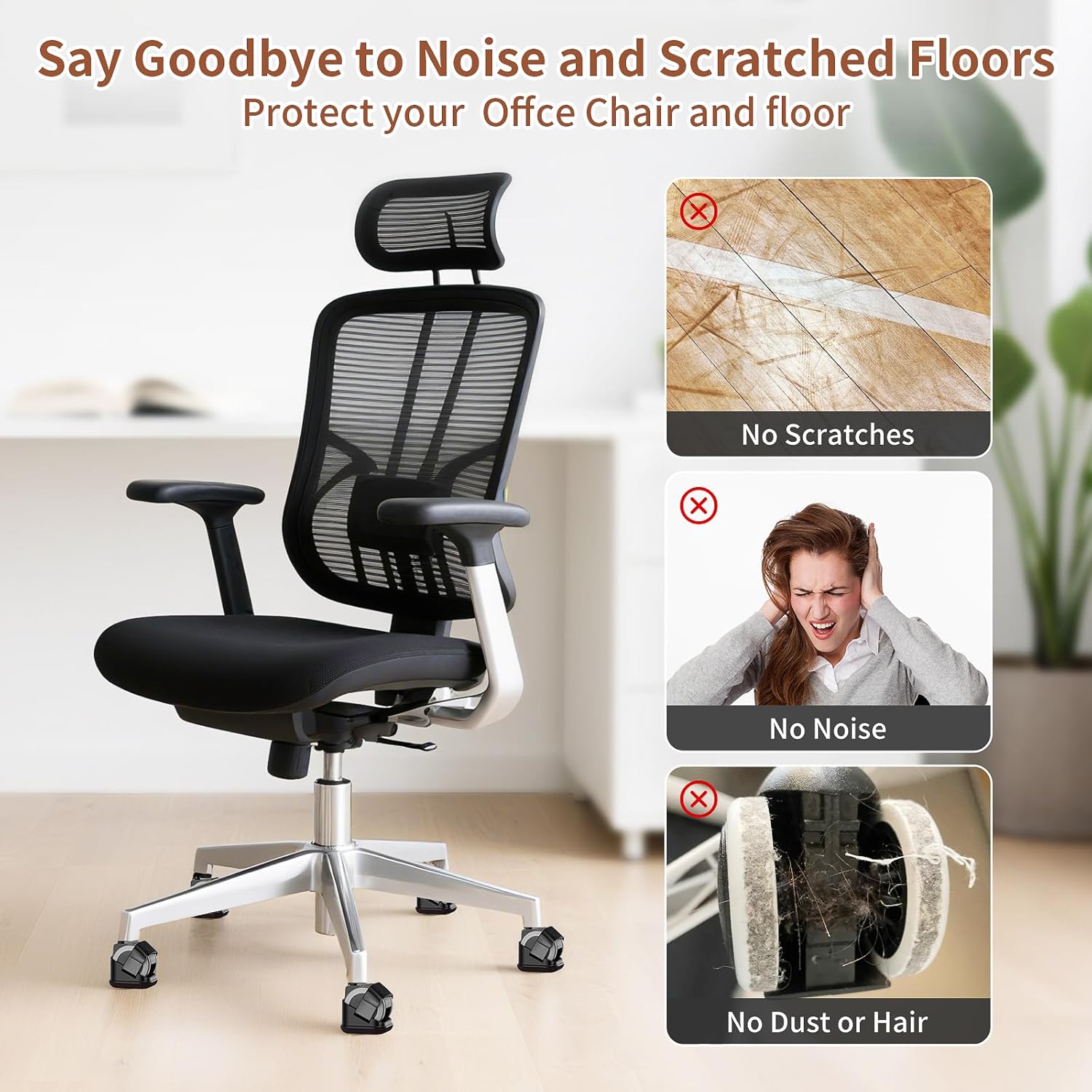 5 قطع واقيات أرجل الكراسي، سدا - مراجعة Office Furniture Loft وسعره
