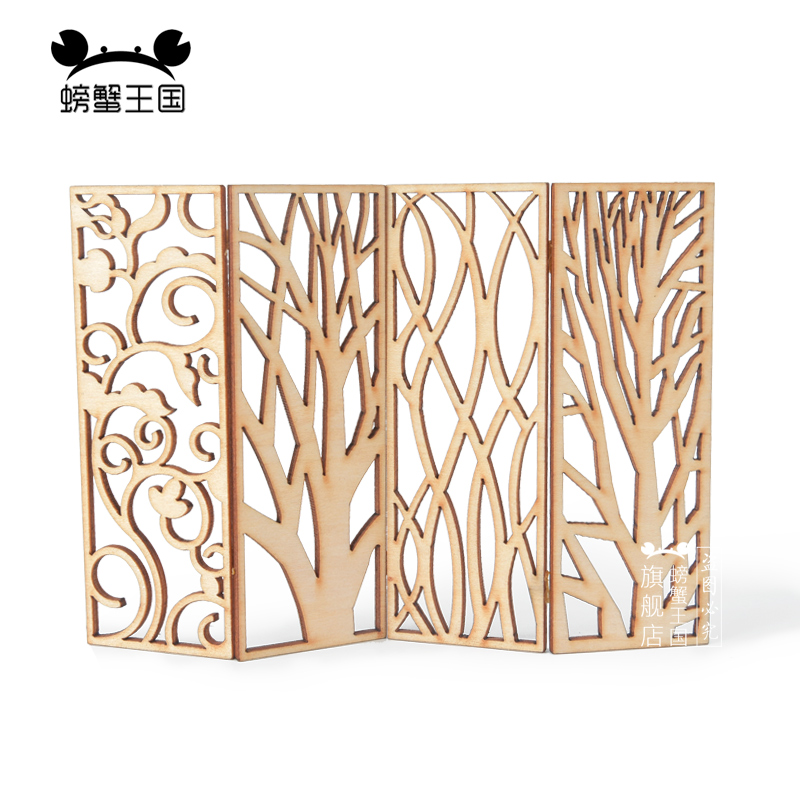 4 قطع من حواجز تقسيم خشبية مصغ - مراجعة Partition Screen Divider وسعره