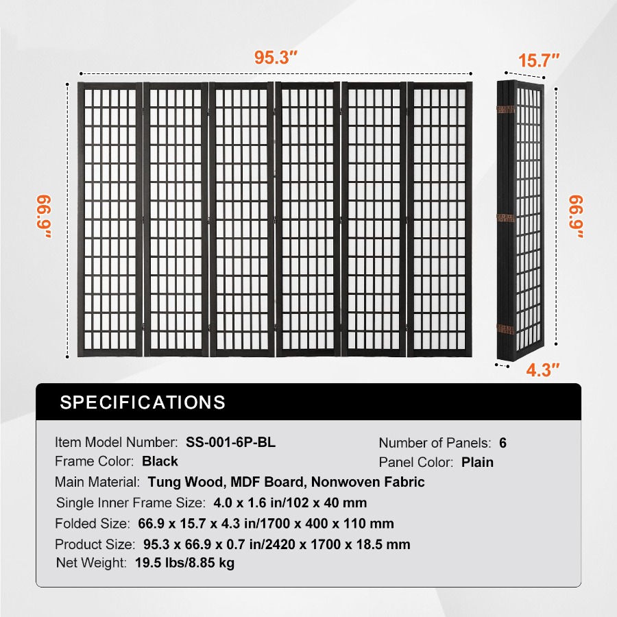 حاجز غرفة ياباني قابل للطي بـ  - مراجعة Partition Screen Divider وسعره