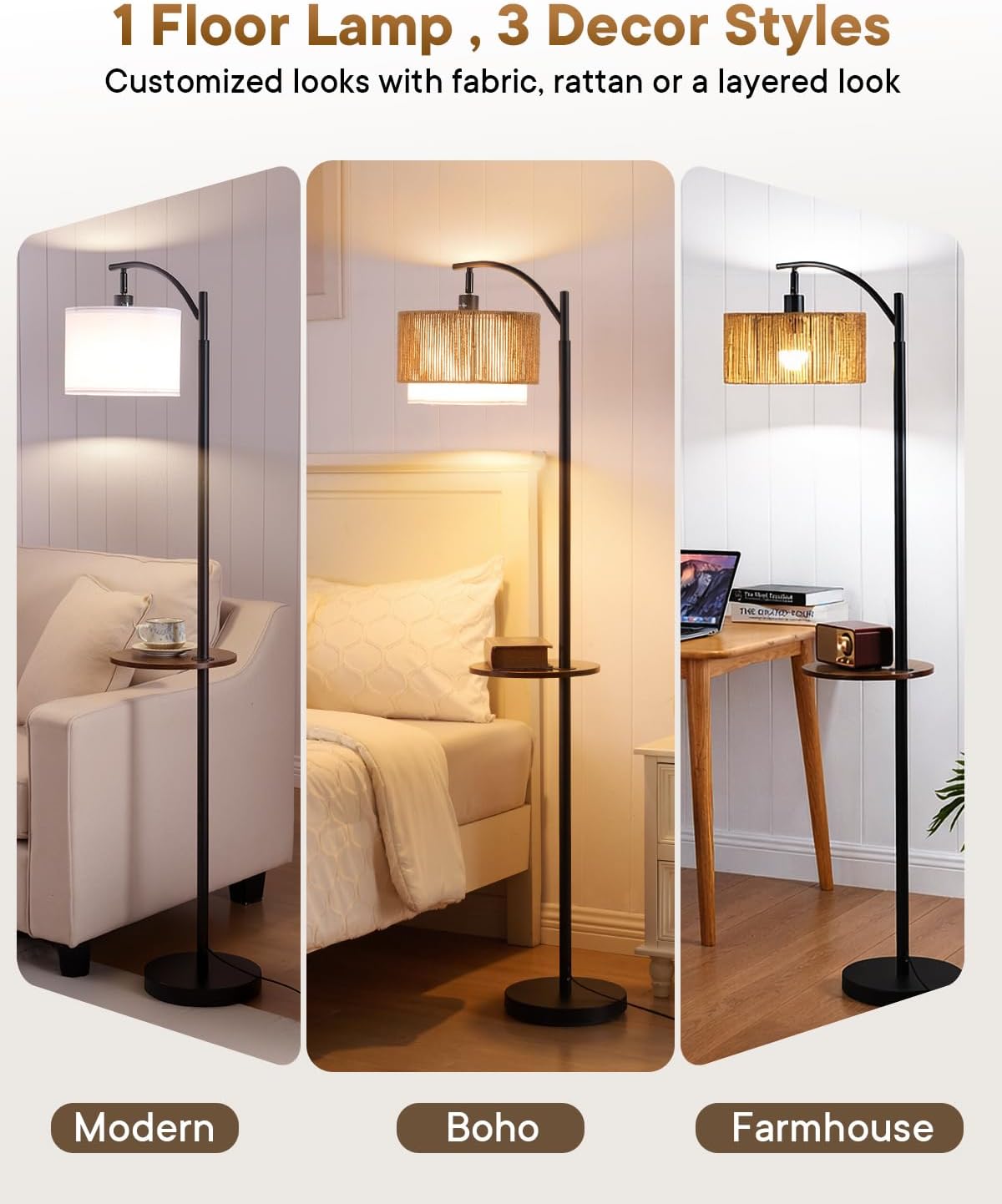 مصباح أرضي على شكل قوس بتصميم  - مراجعة Floor Lamp Arched وسعره