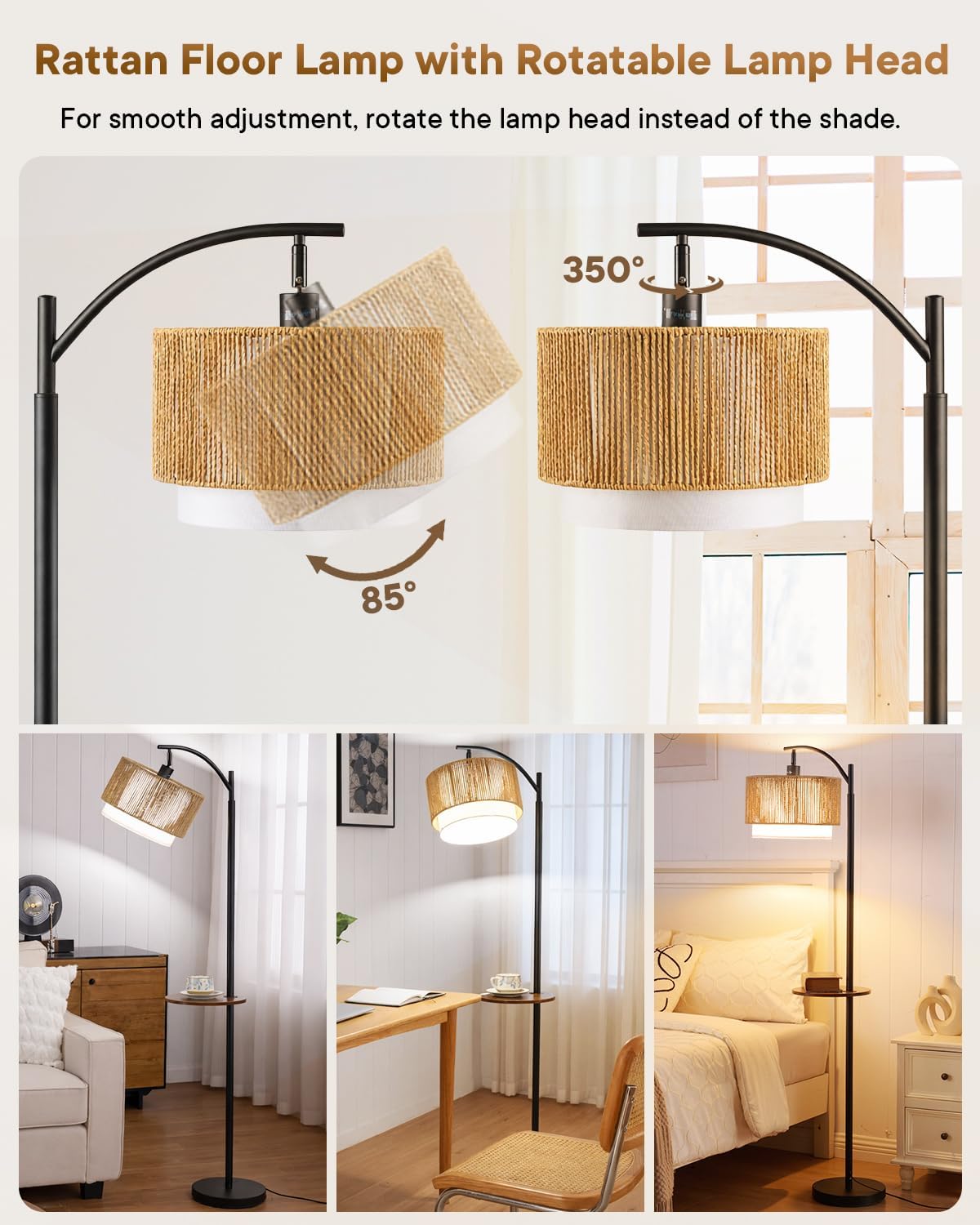 مصباح أرضي على شكل قوس بتصميم  - مراجعة Floor Lamp Arched وسعره