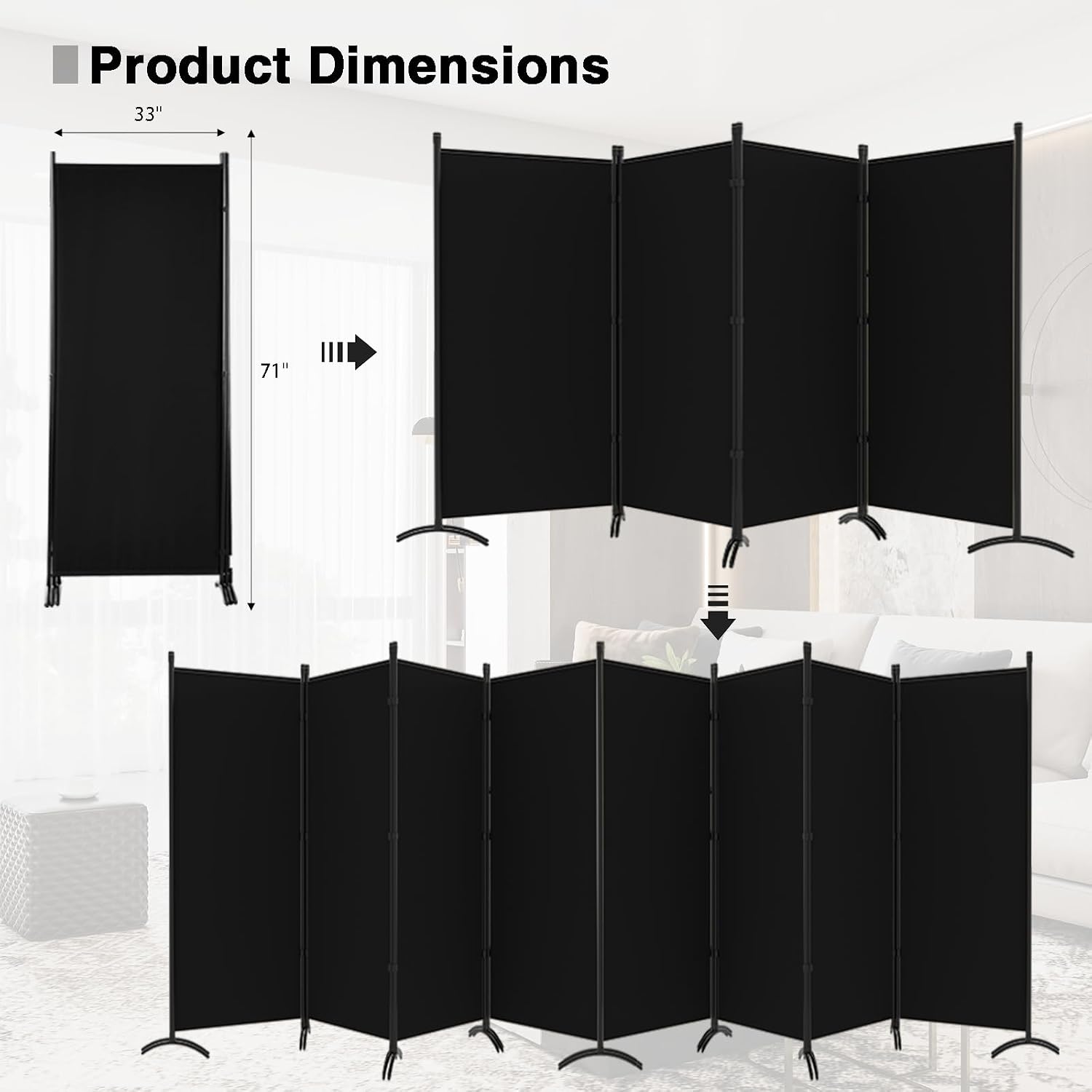 فاصل غرفة قابل للطي، شاشات خصو - مراجعة Partition Screen Divider وسعره