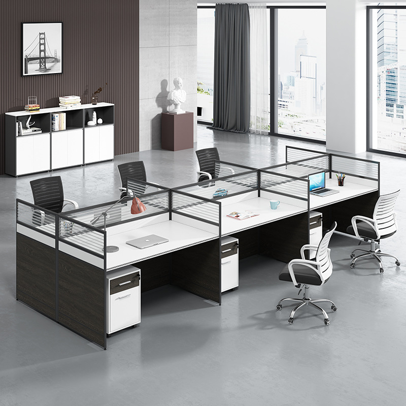 شاشة عمل مكتب الموظفين 2 إلى 8 - مراجعة Office Furniture Now وسعره