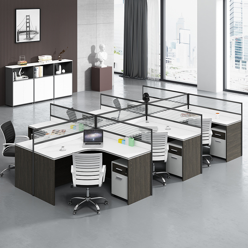 شاشة عمل مكتب الموظفين 2 إلى 8 - مراجعة Office Furniture Now وسعره