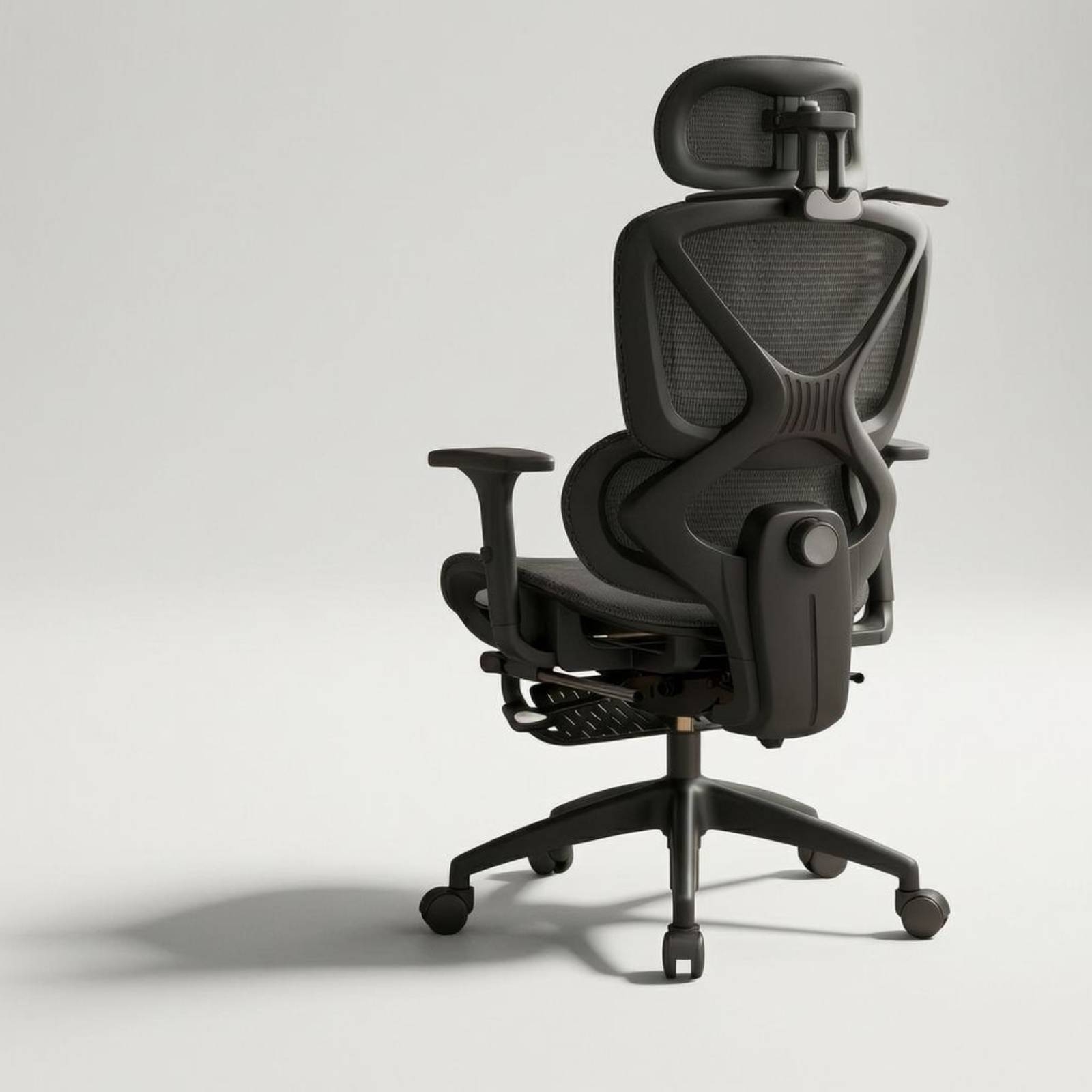 كرسي دوار بظهر عالٍ مع مساند ذ - مراجعة Furniture Chairs For Office وسعره