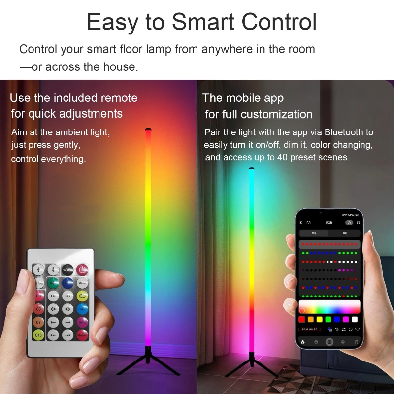 مصباح أرضي LED RGB بطول 120 سم - مراجعة Floor Lamp Arched وسعره